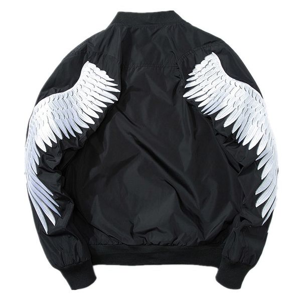 men's wings embroidered baseball wear thicken couples spring thin autumn men's bomber jackets, Black;brown
men's wings embroidered baseball wear thicken couples spring thin autumn men's bomber jackets, Black;brown