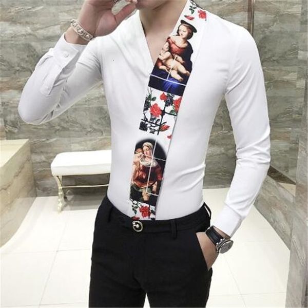 fashion v collar splice flower shirt printing man 2021 spring new pattern long sleeve slim fit shirts nightclub chemise homme mmfq, White
fashion v collar splice flower shirt printing man 2021 spring new pattern long sleeve slim fit shirts nightclub chemise homme mmfq, White
