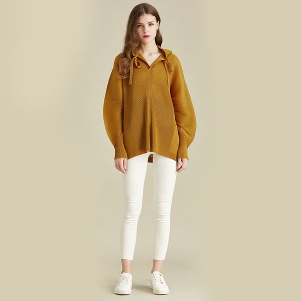 2021 female spring bigger miyak fold fashion lets long thin sweater with hoodie tide eofo, White
2021 female spring bigger miyak fold fashion lets long thin sweater with hoodie tide eofo, White
