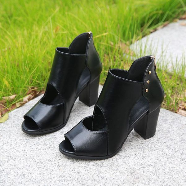 sandals 2021 women high heels leather pumps ladies spring summer open toe sandalias, Black
sandals 2021 women high heels leather pumps ladies spring summer open toe sandalias, Black