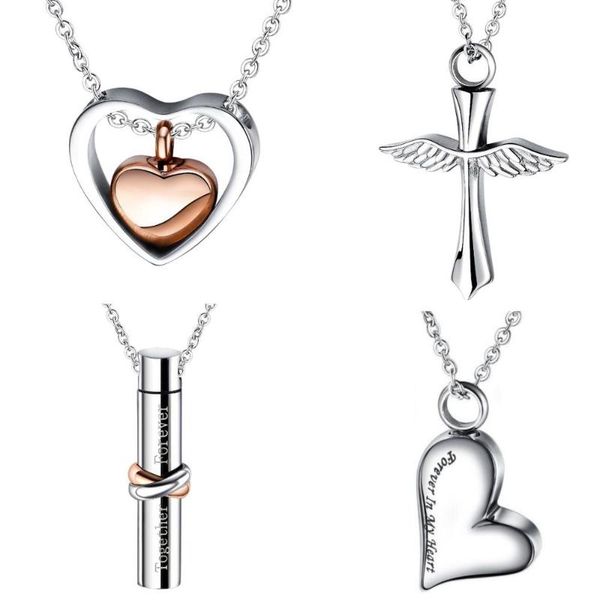 pendant necklaces cremation ash urn necklace stainless steel fahion memorial jewelry women, Silver
pendant necklaces cremation ash urn necklace stainless steel fahion memorial jewelry women, Silver