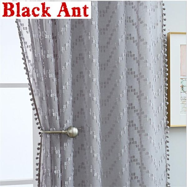 curtain & drapes nordic grey wave embossed tulle for living room semi-blackout sheer tassels bay kitchen voile x-jd1023
curtain & drapes nordic grey wave embossed tulle for living room semi-blackout sheer tassels bay kitchen voile x-jd1023