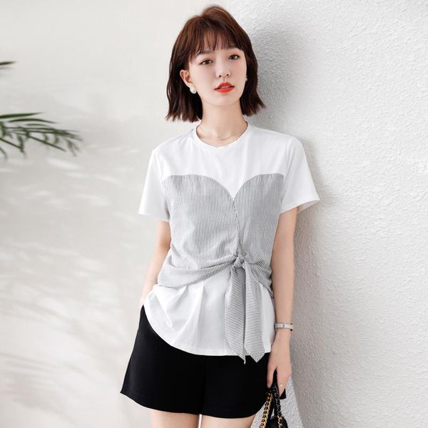 women's blouses & shirts coigarsam blouse women summer 2021 patchwork short sleeve striped chiffon belt white blusas womens and
women's blouses & shirts coigarsam blouse women summer 2021 patchwork short sleeve striped chiffon belt white blusas womens and