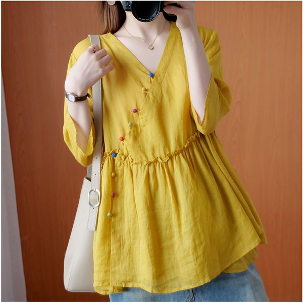chinese style clothing women vintage soild color qipao oriental clothing hanfu tee shirt cheongsam blouse t-shirt 11456, Red
chinese style clothing women vintage soild color qipao oriental clothing hanfu tee shirt cheongsam blouse t-shirt 11456, Red