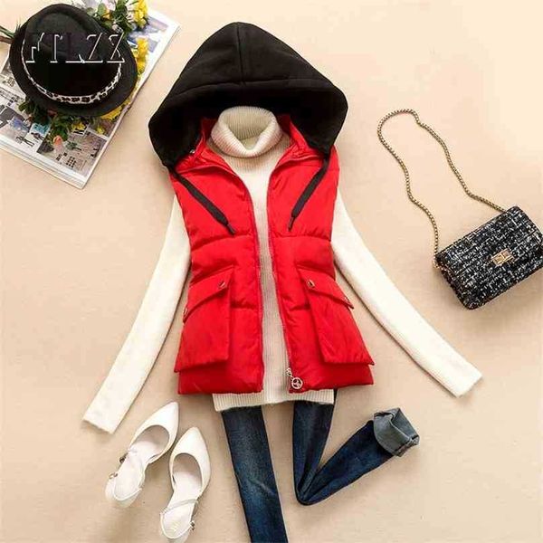 women puffer padded vest autumn winter warm thickening sleeveless jacket female hooded coat outwear ladies waistcoat 210525, Black;white
women puffer padded vest autumn winter warm thickening sleeveless jacket female hooded coat outwear ladies waistcoat 210525, Black;white