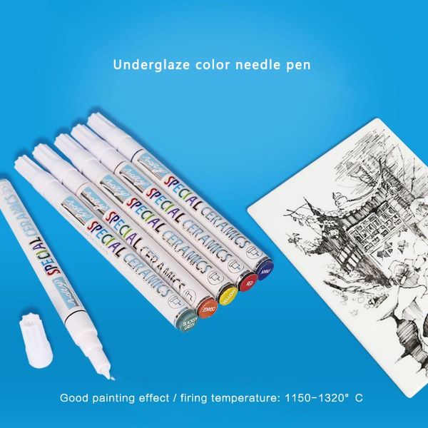 craft tools 6-color pottery art underglaze marker pen pigment ceramic diy special needel painting
craft tools 6-color pottery art underglaze marker pen pigment ceramic diy special needel painting