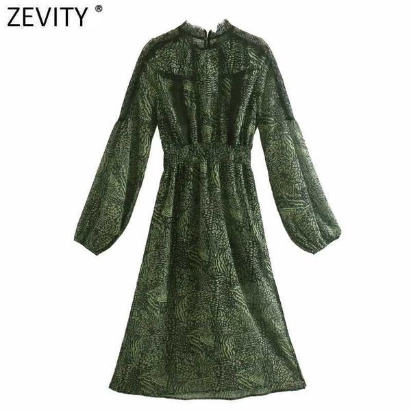 zevity women lace patchwork snake skin print perspective midi dress femme elastic waist split vestido party cloth d4856 210603, Black;gray 
zevity women lace patchwork snake skin print perspective midi dress femme elastic waist split vestido party cloth d4856 210603, Black;gray