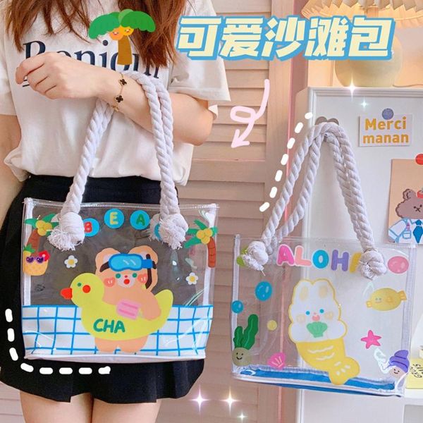 evening bags summer jelly transparent handbag cartoon large capacity travel beach bag girls shopping shoulder women storage tote
evening bags summer jelly transparent handbag cartoon large capacity travel beach bag girls shopping shoulder women storage tote