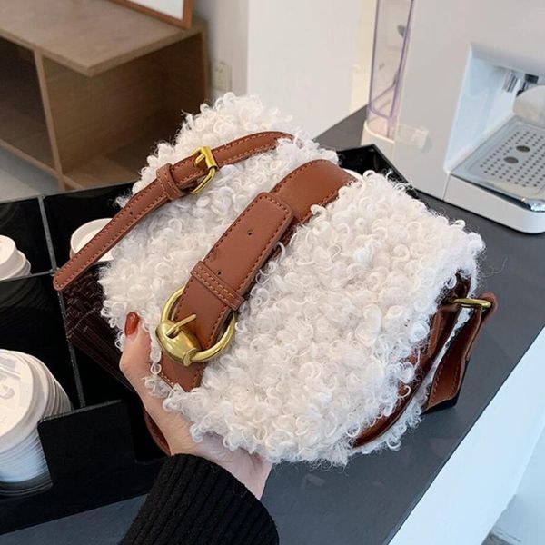 female small elegant 2021 winter new quality plush women's designer handbag contrast color shoulder crossbody bag
female small elegant 2021 winter new quality plush women's designer handbag contrast color shoulder crossbody bag