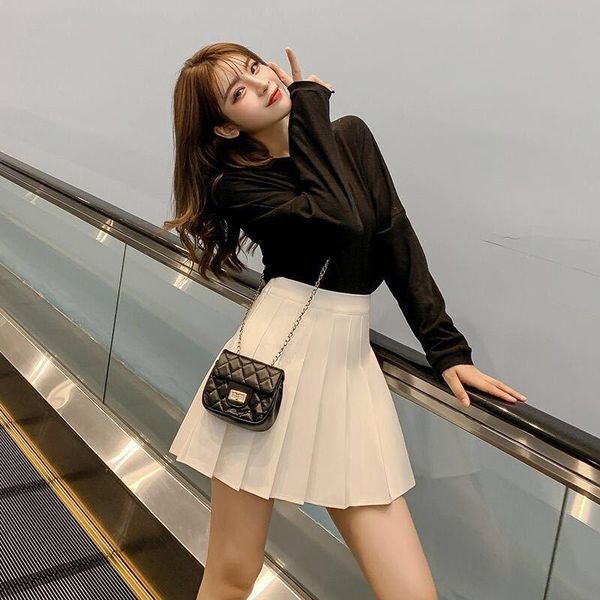 skirts short high waist skirt women pleated a-line mini school girl kawaii chic solid temperament plaid all match zipper korean, Black
skirts short high waist skirt women pleated a-line mini school girl kawaii chic solid temperament plaid all match zipper korean, Black