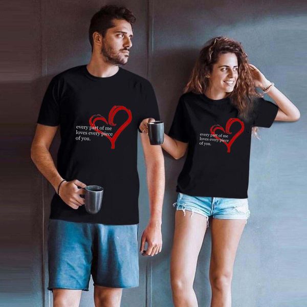 women's t-shirt couples t shirt love print couple tshirt summer fashion woman casual o-neck lovers tee, White
women's t-shirt couples t shirt love print couple tshirt summer fashion woman casual o-neck lovers tee, White