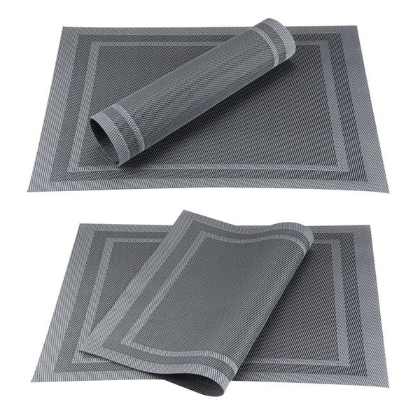 grey black pvc placemats for table dining cup coaster plastic washable heat-resistant tableware kitchen tool mats coffee brown
grey black pvc placemats for table dining cup coaster plastic washable heat-resistant tableware kitchen tool mats coffee brown