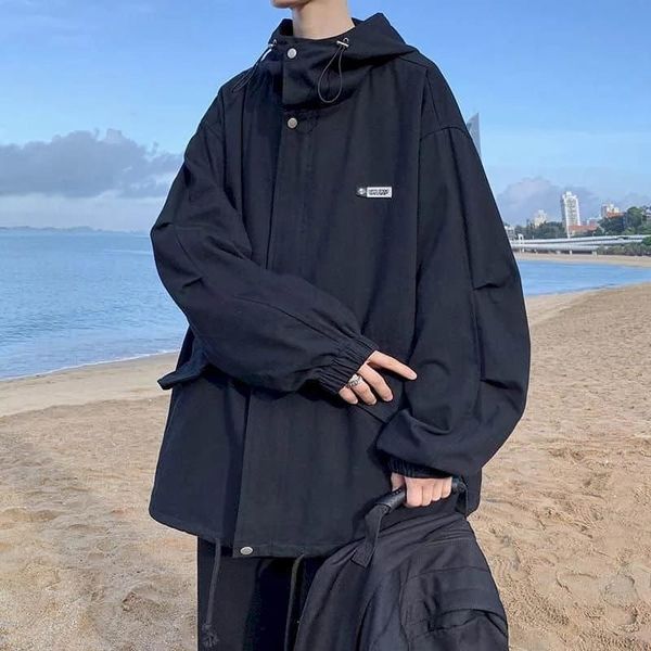 men's jackets hooded jacket men women spring autumn hong kong style trend loose ruffian handsome mid-length tooling windbreaker, Black;brown
men's jackets hooded jacket men women spring autumn hong kong style trend loose ruffian handsome mid-length tooling windbreaker, Black;brown