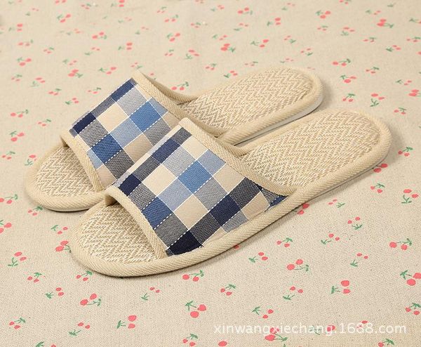 slippers four seasons home lattice linen men and women lovers indoor wooden floor cool, Black
slippers four seasons home lattice linen men and women lovers indoor wooden floor cool, Black