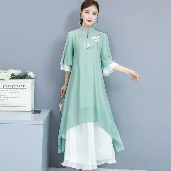 chinese style womens clothing summer cheongsam dress mandarin collar robe vintage femme chinese traditional dress 11232, Red
chinese style womens clothing summer cheongsam dress mandarin collar robe vintage femme chinese traditional dress 11232, Red