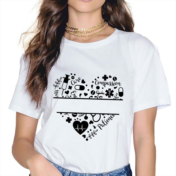 heart pill graphic tees women t shirt casual nurse fun short sleeved harajuku tee female, White
heart pill graphic tees women t shirt casual nurse fun short sleeved harajuku tee female, White
