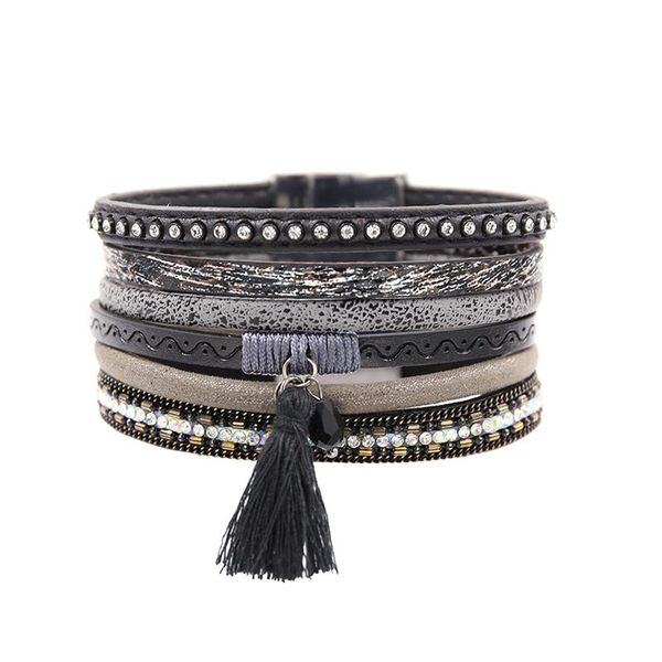 tennis vintage multilayer wrap bracelet with tassel rhinestone leather bracelets for women crystal beads bangle jewelry, Golden;silver
tennis vintage multilayer wrap bracelet with tassel rhinestone leather bracelets for women crystal beads bangle jewelry, Golden;silver