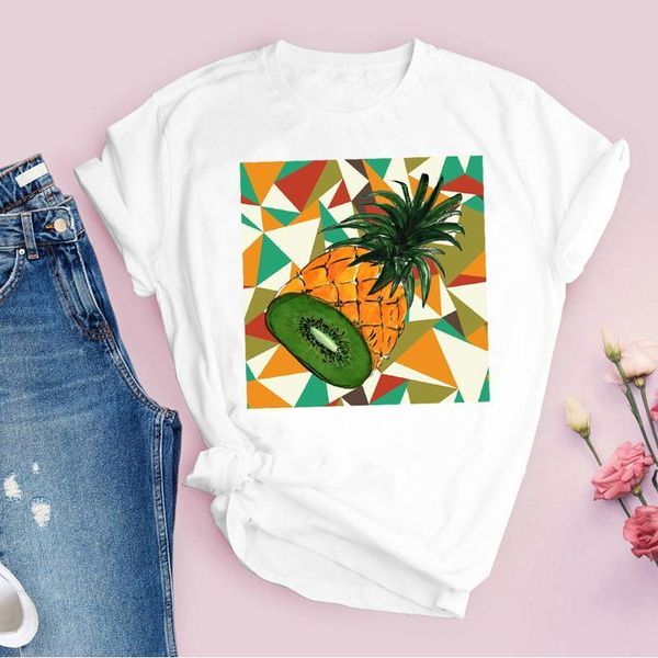women graphic fruit pineapple cartoon sweet fashion short sleeve printed lady tees clothing female t shirt womens t-shirt, White
women graphic fruit pineapple cartoon sweet fashion short sleeve printed lady tees clothing female t shirt womens t-shirt, White