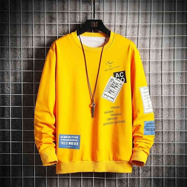 autumn men hoodie crewneck shirt long sleeve sweatshirt hip hop sweatshirt streetwear men fall pullover o-neck shirt plus size 210818, Black
autumn men hoodie crewneck shirt long sleeve sweatshirt hip hop sweatshirt streetwear men fall pullover o-neck shirt plus size 210818, Black
