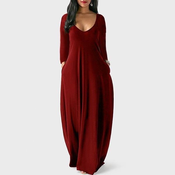 casual dresses bohemian long midi autumn v-neck solid plus size clothing maxi dress for women 2021 sleeve g2828, Black;gray
casual dresses bohemian long midi autumn v-neck solid plus size clothing maxi dress for women 2021 sleeve g2828, Black;gray