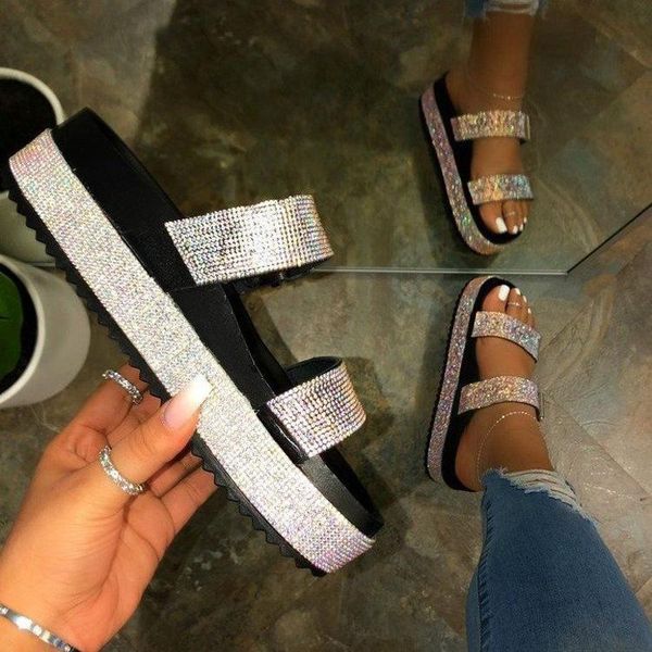 slippers big size shoes ladies' low glitter slides slipers women summer flat jelly 2021 girl rubber basic fabric crystal pu, Black
slippers big size shoes ladies' low glitter slides slipers women summer flat jelly 2021 girl rubber basic fabric crystal pu, Black