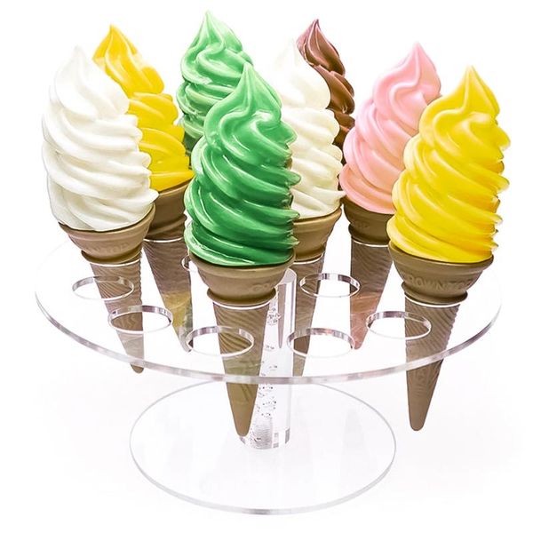 hooks & rails 16 holes clear acrylic ice cream holder stand cone display rack transparent shelf dessert food
hooks & rails 16 holes clear acrylic ice cream holder stand cone display rack transparent shelf dessert food