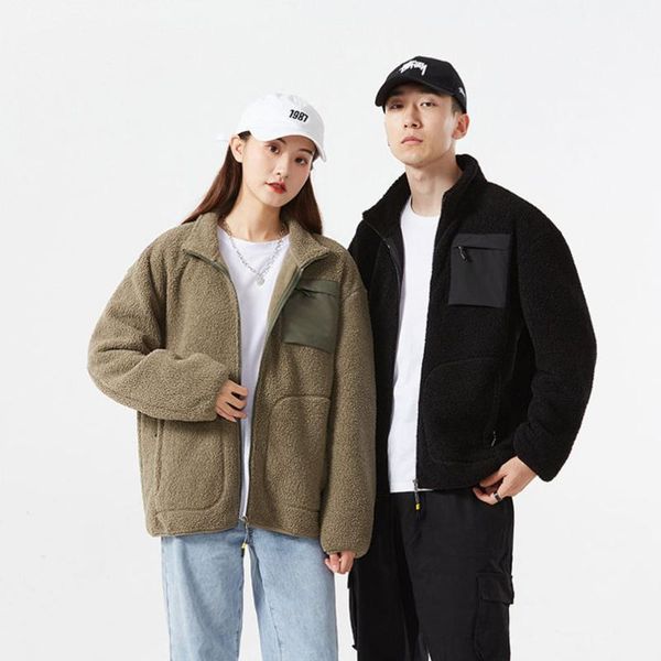 men's jackets 2021 autumn fleece teddy jacket men and women couples oversize coat trend warm cardigan harajuku clothing, Black;brown
men's jackets 2021 autumn fleece teddy jacket men and women couples oversize coat trend warm cardigan harajuku clothing, Black;brown