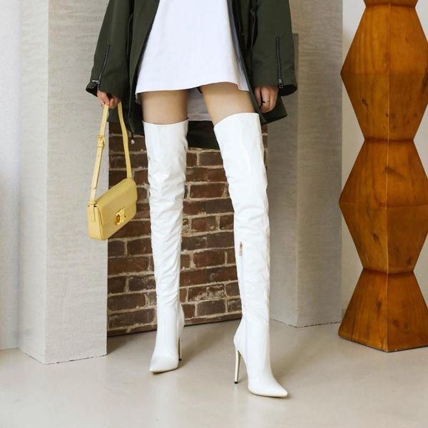 boots stiletto high heels over the knee women stretch thigh ladies spring autumn long shoes, Black
boots stiletto high heels over the knee women stretch thigh ladies spring autumn long shoes, Black