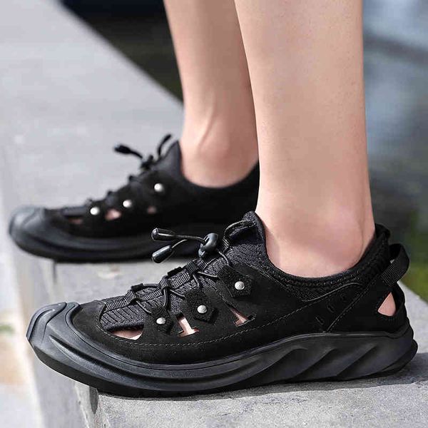 slippers men shoes genuine leather men sandals summer slip on beach fashion outdoor casual non-slip sneakers footwear gxgs, Black
slippers men shoes genuine leather men sandals summer slip on beach fashion outdoor casual non-slip sneakers footwear gxgs, Black