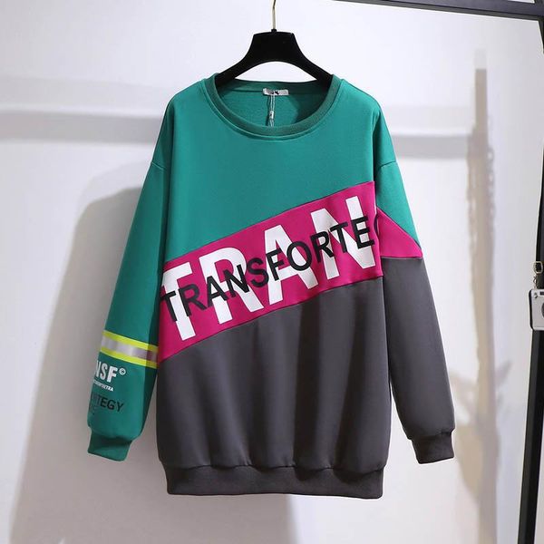 women's hoodies & sweatshirts autumn loose cotton letter sweatshirt plus size bust 157cm 6xl 7xl 8xl 9xl 10xl long sleeve color block w, Black
women's hoodies & sweatshirts autumn loose cotton letter sweatshirt plus size bust 157cm 6xl 7xl 8xl 9xl 10xl long sleeve color block w, Black