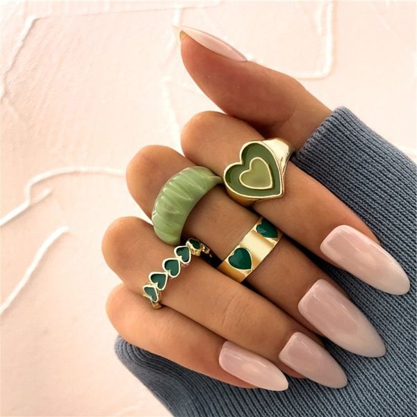 3pcs kpop harten ringen set voor vrouwen mode roze groene kleur hars bloem liefde hart ring groothandel sieraden, Slivery;golden
3pcs kpop harten ringen set voor vrouwen mode roze groene kleur hars bloem liefde hart ring groothandel sieraden, Slivery;golden