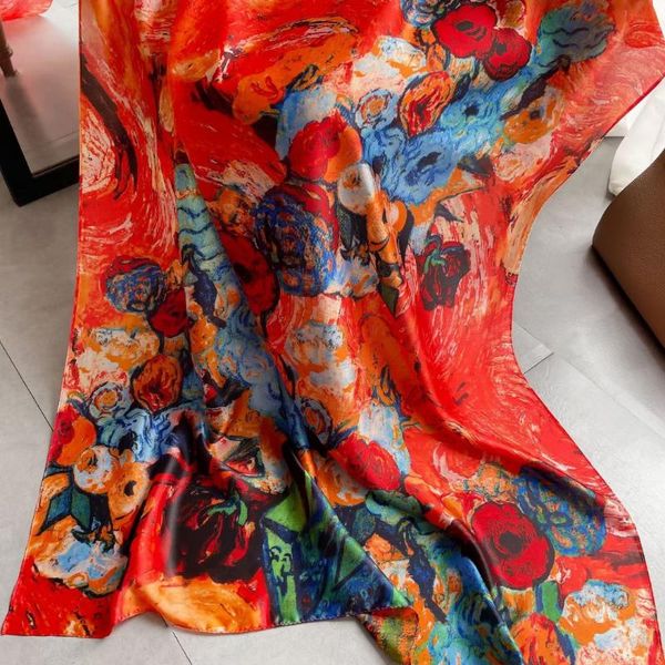 scarves brand designer silk scarf foulard bandana long lrage shawls wrpas winter neck pashmina lady hijab 2021, Blue;gray
scarves brand designer silk scarf foulard bandana long lrage shawls wrpas winter neck pashmina lady hijab 2021, Blue;gray