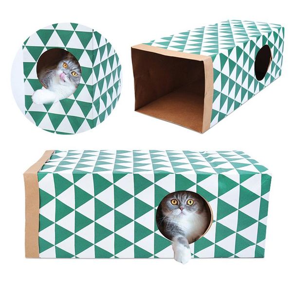 cat toys interactive collapsible large size kraft paper bag tunnel with second entrance window for pet lovely toy
cat toys interactive collapsible large size kraft paper bag tunnel with second entrance window for pet lovely toy