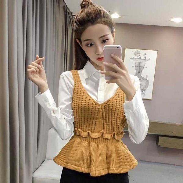spring korean female style v-sleeveless sweater weight loss all-match vest y600 06e9, White;black
spring korean female style v-sleeveless sweater weight loss all-match vest y600 06e9, White;black
