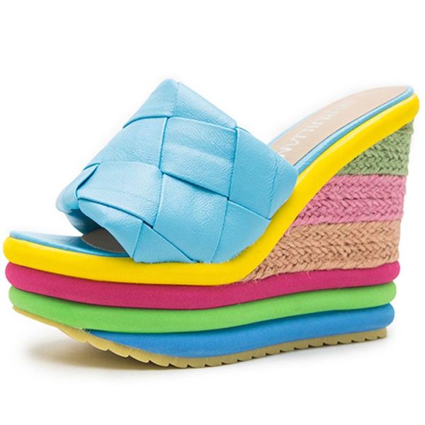 sandals 2021 arrival brand design ins colorful rainbow women summer high wedges shoes woman, Black
sandals 2021 arrival brand design ins colorful rainbow women summer high wedges shoes woman, Black