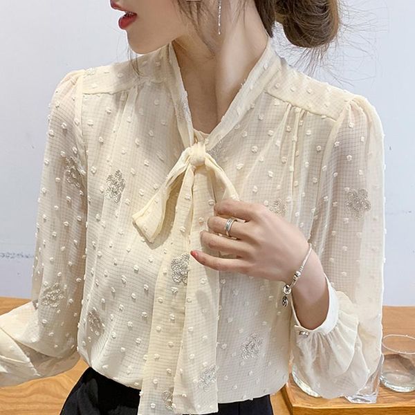 women's blouses & shirts long sleeve women femme blouse blusas mujer de moda 2021 v-neck chiffon shirt e615, White
women's blouses & shirts long sleeve women femme blouse blusas mujer de moda 2021 v-neck chiffon shirt e615, White