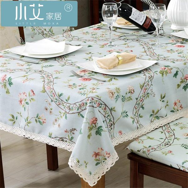 the american village style tablecloth lace table cloth customization dinning table covers 2021 spring