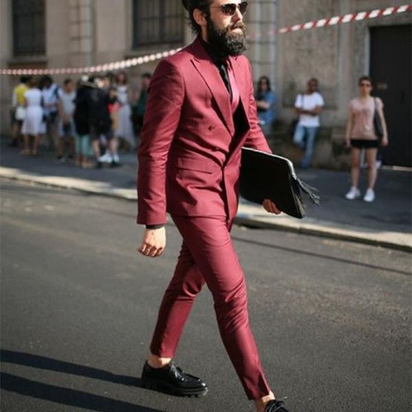 men's suits & blazers latest coat pant designs burgundy men suit double breasted slim fit 2 piece tuxedo casual fashion custom jacket+p, White;black
men's suits & blazers latest coat pant designs burgundy men suit double breasted slim fit 2 piece tuxedo casual fashion custom jacket+p, White;black