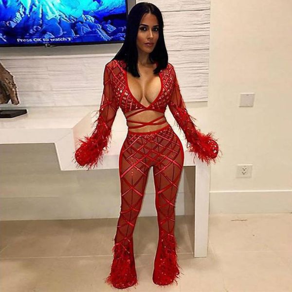 women's jumpsuits & rompers v-neck fearthers hollow out backless see-through fashion jumpsuit night club celebrity women body con whole, Black;white
women's jumpsuits & rompers v-neck fearthers hollow out backless see-through fashion jumpsuit night club celebrity women body con whole, Black;white