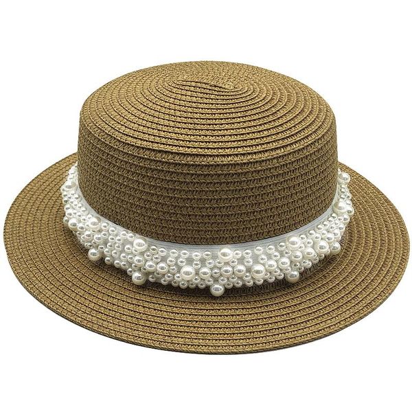 wide brim hats 2021 summer flat sun for women chapeau feminino straw hat panama style cappelli side with pearl beach bucket cap girl e, Blue;gray
wide brim hats 2021 summer flat sun for women chapeau feminino straw hat panama style cappelli side with pearl beach bucket cap girl e, Blue;gray