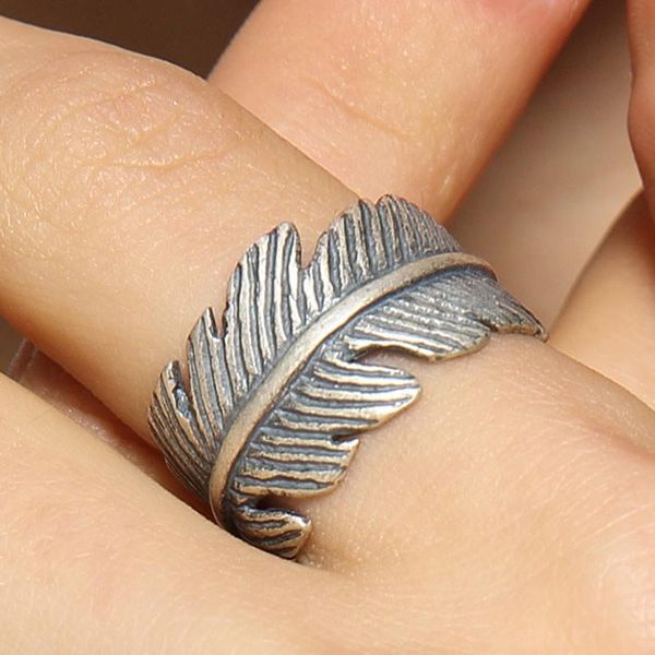 cluster rings s925 sterling silver feather open ring for women men vintage adjustable size 3010, Golden;silver
cluster rings s925 sterling silver feather open ring for women men vintage adjustable size 3010, Golden;silver