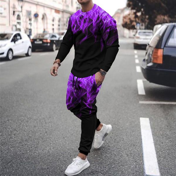 jogging clothing 2021 autumn and winter sports pants + round neck sweater 3d flame printing suit casual, Black;red
jogging clothing 2021 autumn and winter sports pants + round neck sweater 3d flame printing suit casual, Black;red