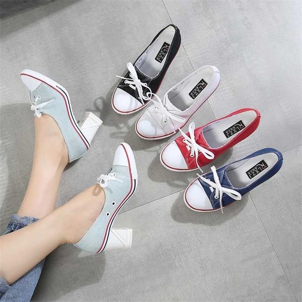 pumps denim shallow mouth women's shoes heel 8cm canvas student women board shoes size 34-41 211029, Black
pumps denim shallow mouth women's shoes heel 8cm canvas student women board shoes size 34-41 211029, Black