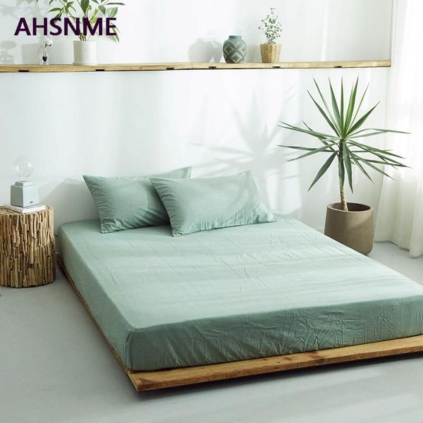 sheets & sets ahsnme very comfortable grass green 100% cotton super soft washed special wrinkle process fitted sheet multi-size
sheets & sets ahsnme very comfortable grass green 100% cotton super soft washed special wrinkle process fitted sheet multi-size