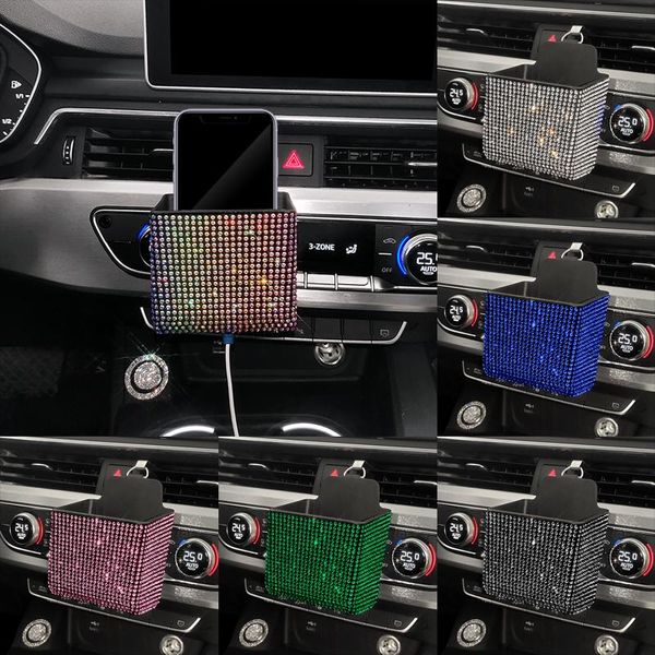 car organizer bling diamond storage box crystal rhinestones auto outlet air vent cosmetics case universal mobile phone bag pouch bucket
car organizer bling diamond storage box crystal rhinestones auto outlet air vent cosmetics case universal mobile phone bag pouch bucket