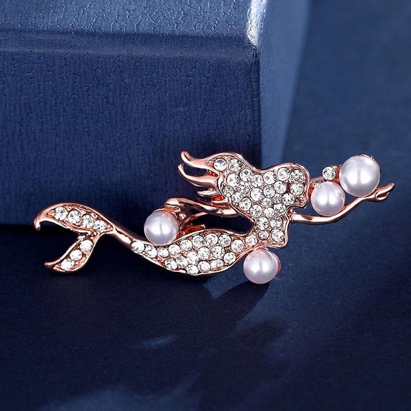 pins, brooches elegant imitation pearl mermaid brooch rose gold full artificial inlay rhinestone pin woman scarf party jewelry gift, Gray
pins, brooches elegant imitation pearl mermaid brooch rose gold full artificial inlay rhinestone pin woman scarf party jewelry gift, Gray