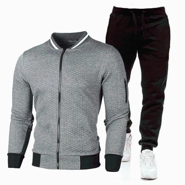 men's tracksuits men casual set 2021 winter brand jogger tracksuit zipper hoodies+pants 2pc sets sportswear suit clothing, Gray
men's tracksuits men casual set 2021 winter brand jogger tracksuit zipper hoodies+pants 2pc sets sportswear suit clothing, Gray