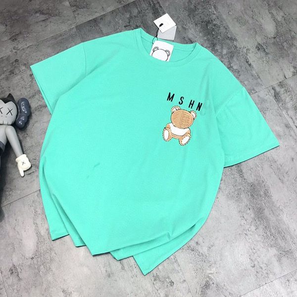 luxury design chaofan summer simple style letter bear embroidery round neck short sleeve t-shirt 12008, White
luxury design chaofan summer simple style letter bear embroidery round neck short sleeve t-shirt 12008, White