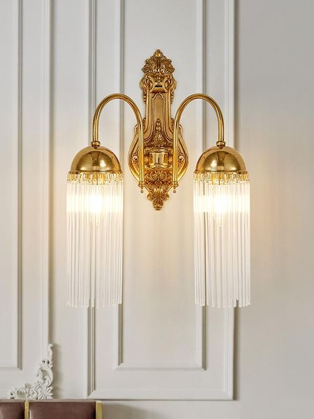 wall lamps european simple living room brass lamp french bedroom bedside american corridor all copper crystal
wall lamps european simple living room brass lamp french bedroom bedside american corridor all copper crystal