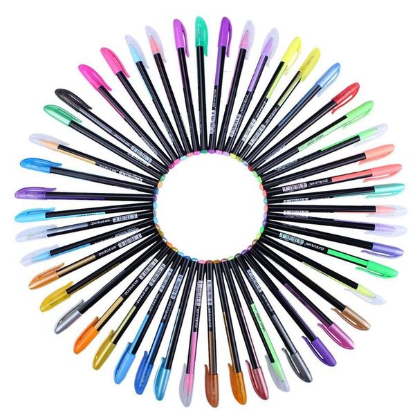 gel pens 12/24/36/48 colors pen set portable glitter drawing art supplies office school stationery
gel pens 12/24/36/48 colors pen set portable glitter drawing art supplies office school stationery